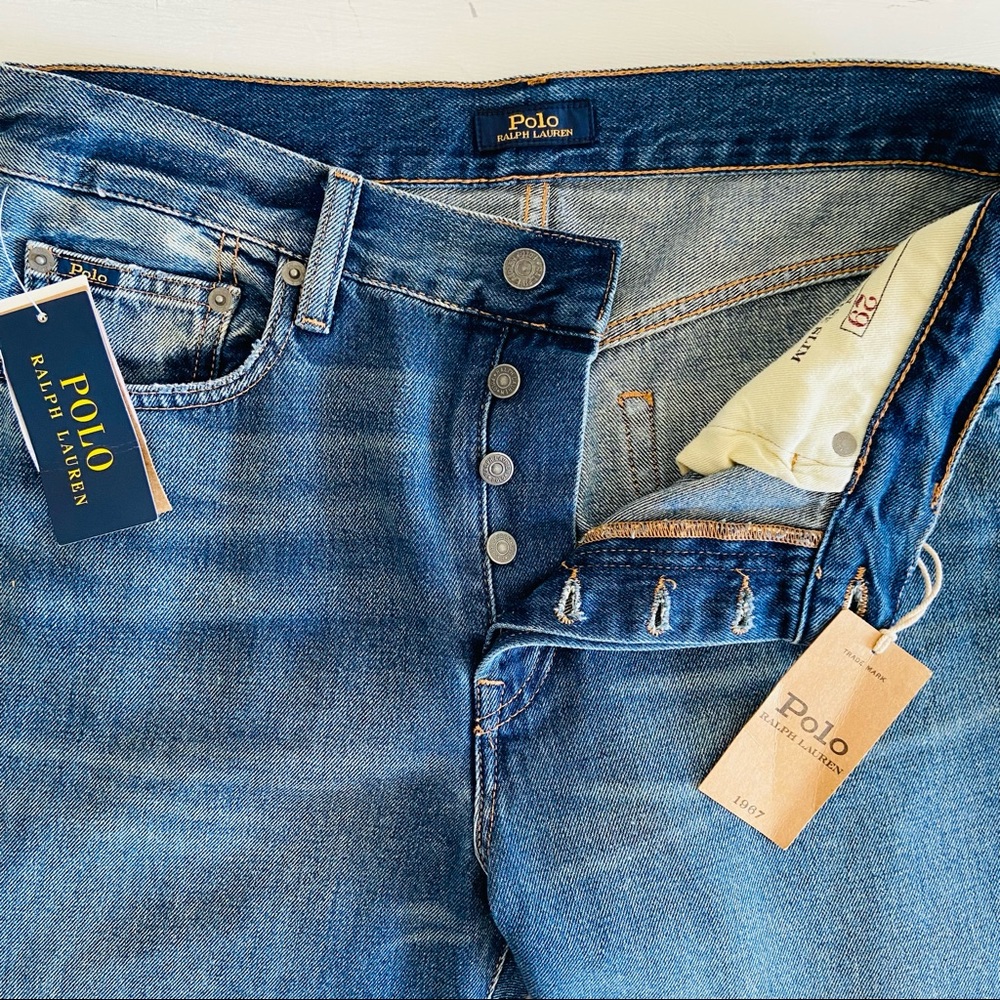 New Polo Ralph Lauren The Callen High Rise Slim Jeans southwestern beading boho - Picture 7 of 11